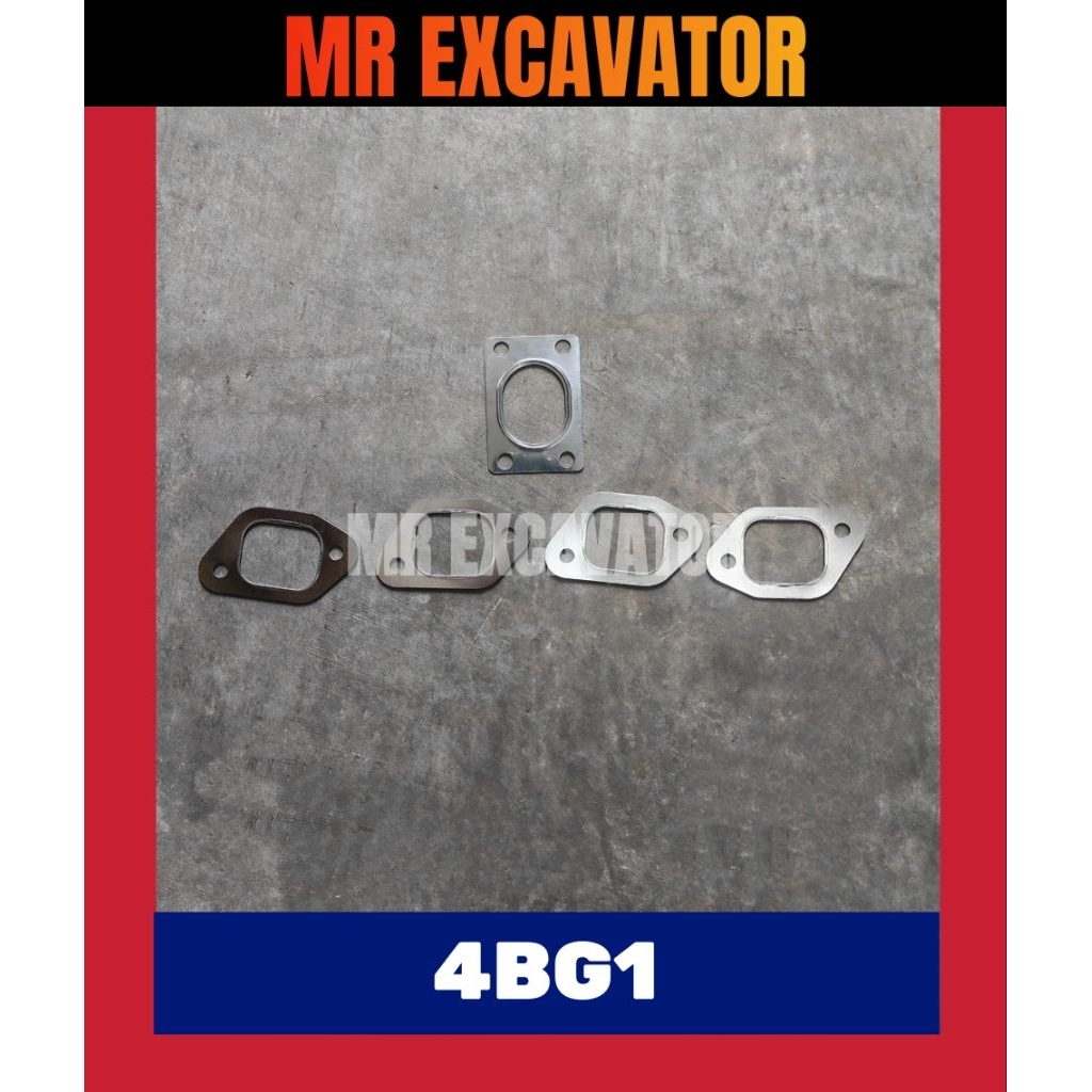 Isuzu 4BD1 4BG1 เครื่องยนต์ Hitachi EX100 EX120 Sumitomo SH100 SH120 ปะเก็น Manifold ท่อไอเสีย Turbo