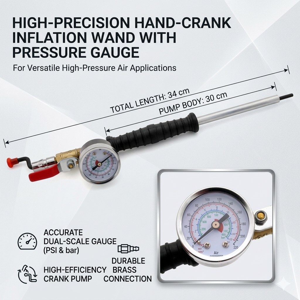 TIRE INFLATOR AIR CHUCK WITH GAUGE / Tyre SPEACIALLIST