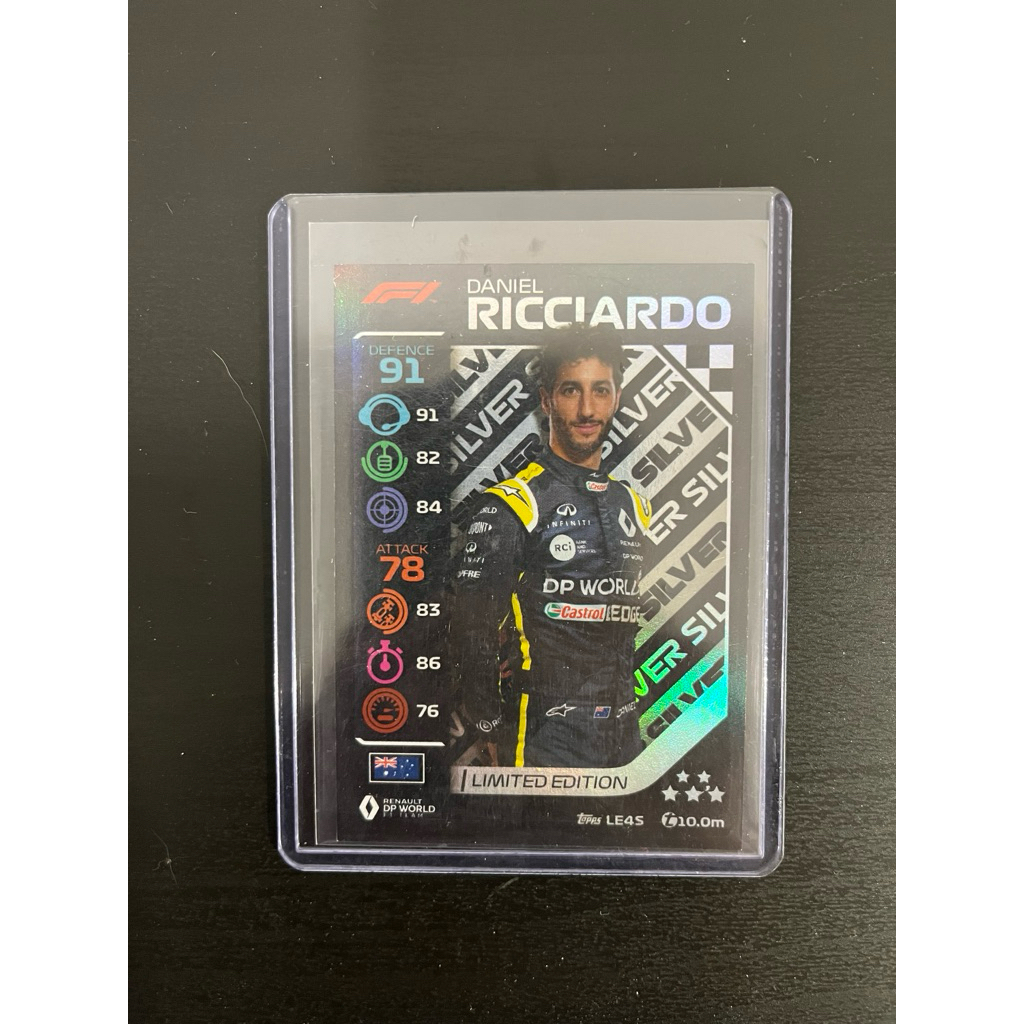 Topps F1 Turbo Attax 2020 - LE4S Daniel Ricciardo Limited Edition SILVER