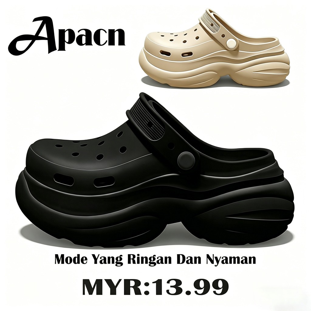Apacn 2026 Sandal Wanita Fuji Sandal Lelaki Sandal Platform Baji Baim Saiz: 35-40