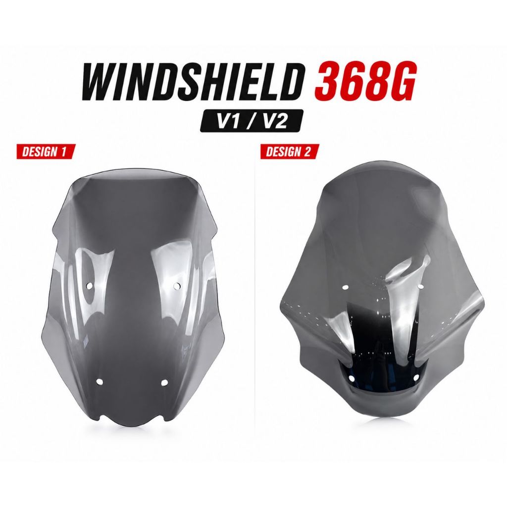 Zontes 368G EMS กระจก GV WIndscreen อุปกรณ์มอเตอร์ไซค์ ควัน V1 V2 2024-2026 ควัน
