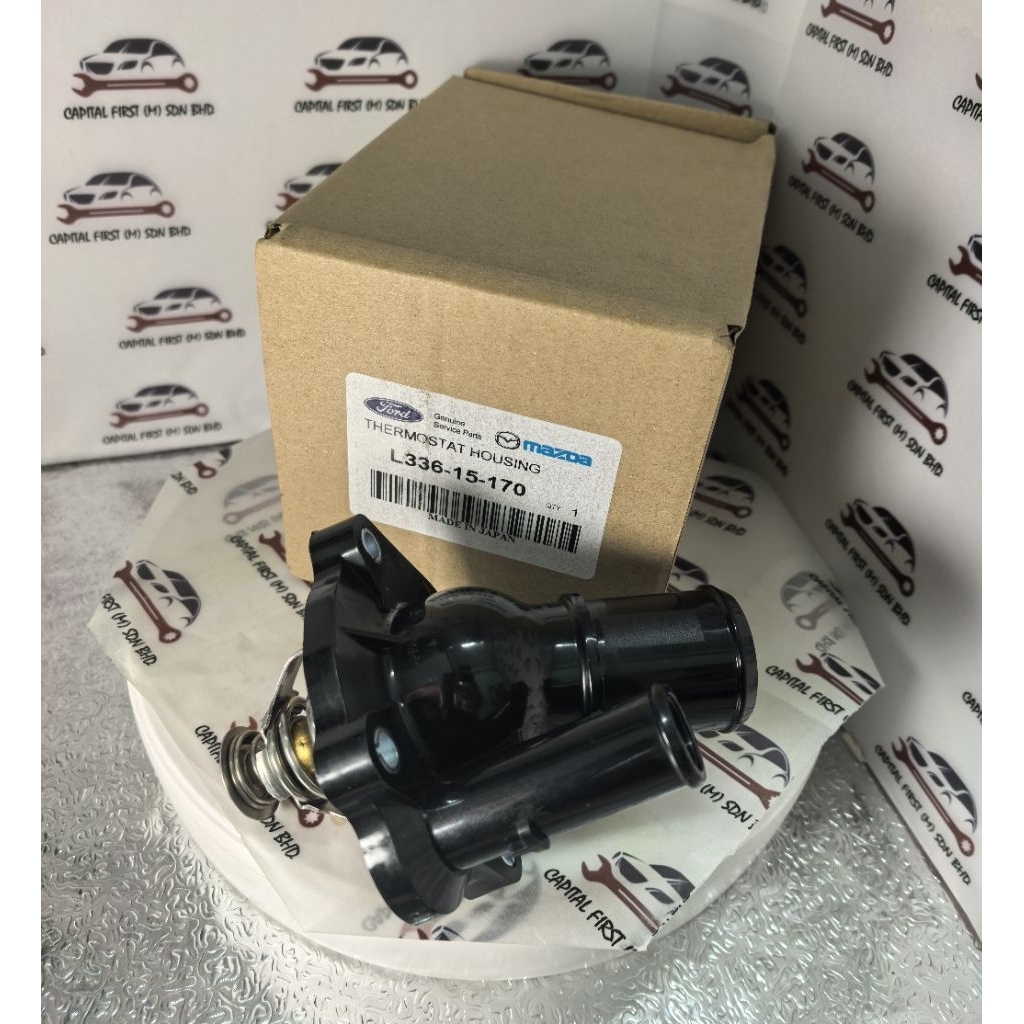 THERMOSTAT HOUSING W/THERMOSTAT MAZDA 3,6,8,CX7 (L336-15-170)