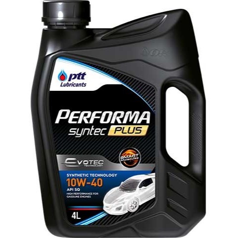 PTT PERFORMA SYNTEC PLUS Evotec 10w-40 (API SP/SQ) น้ํามันเครื่อง 4L / PTT Performa Ngv 10W-40