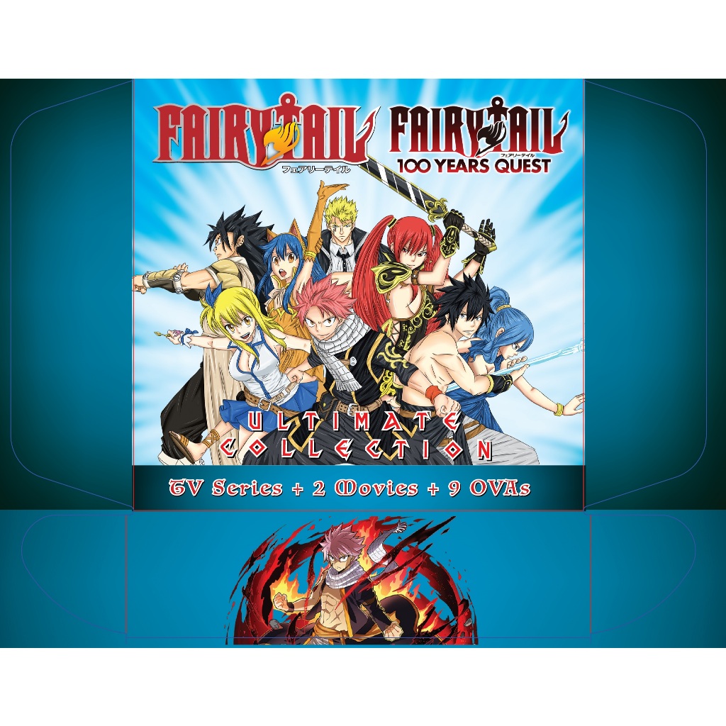DVD Anime Fairy Tail TV Series ซีซั่น 1-9 Vol.1-328End+100 Years Quest 1-25End+2Movie+9OVA