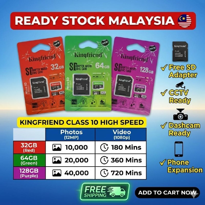 Class 10 Micro SD Card การ์ดหน่วยความจําความเร็วสูง 128GB 64GB 32GB MicroSDHC พร้อมอะแดปเตอร์ SD สํา