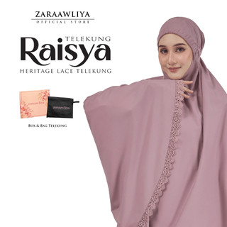 Zara Awliya | Telekung RAISYA Cotton [Free Bag Telekung & Box Telekung]