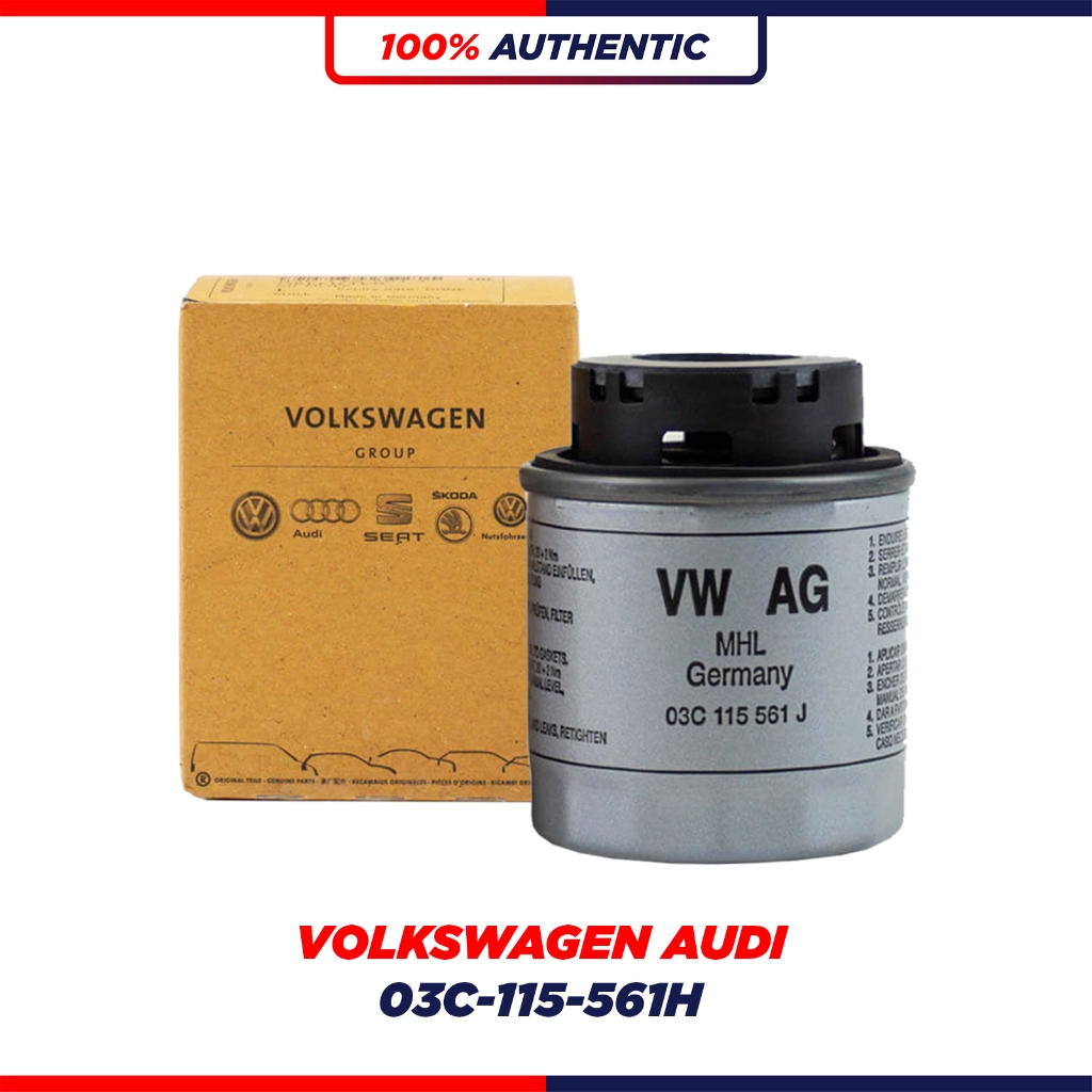 VOLKSWAGEN AUDI OIL FILTER - โปโล / กอล์ฟ / Jetta / ด้วง / Tiguan 1.4 TSI (03C-115-561H)