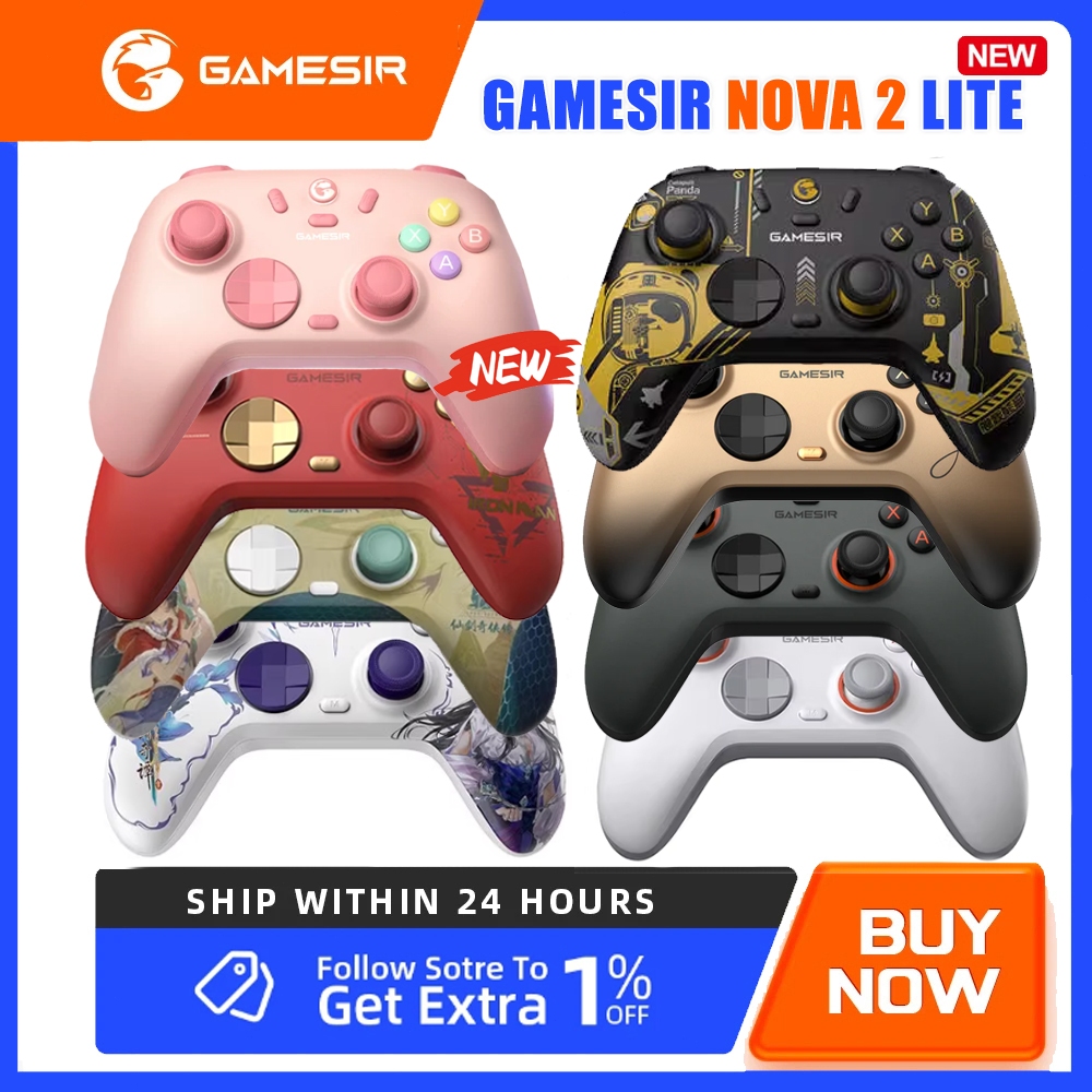GAMESIR T4 NOVA LITE 2 คอนโทรลเลอร์เกมไร้สาย Hall Effect สําหรับ PC Steam Android iOS Nintendo Switc