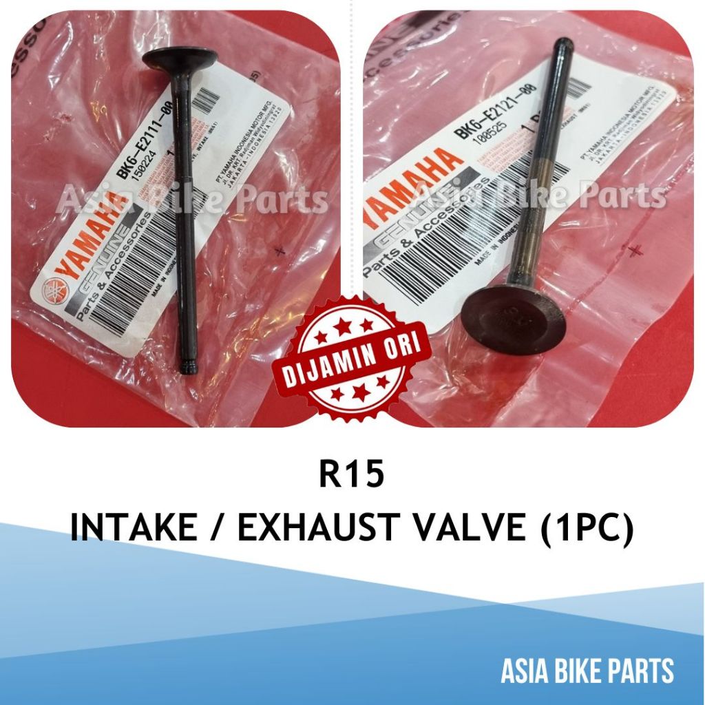 Yamaha R15 วาล์วไอดี / วาล์วไอเสีย - BK6-E211-00 / BK6-E2121-00