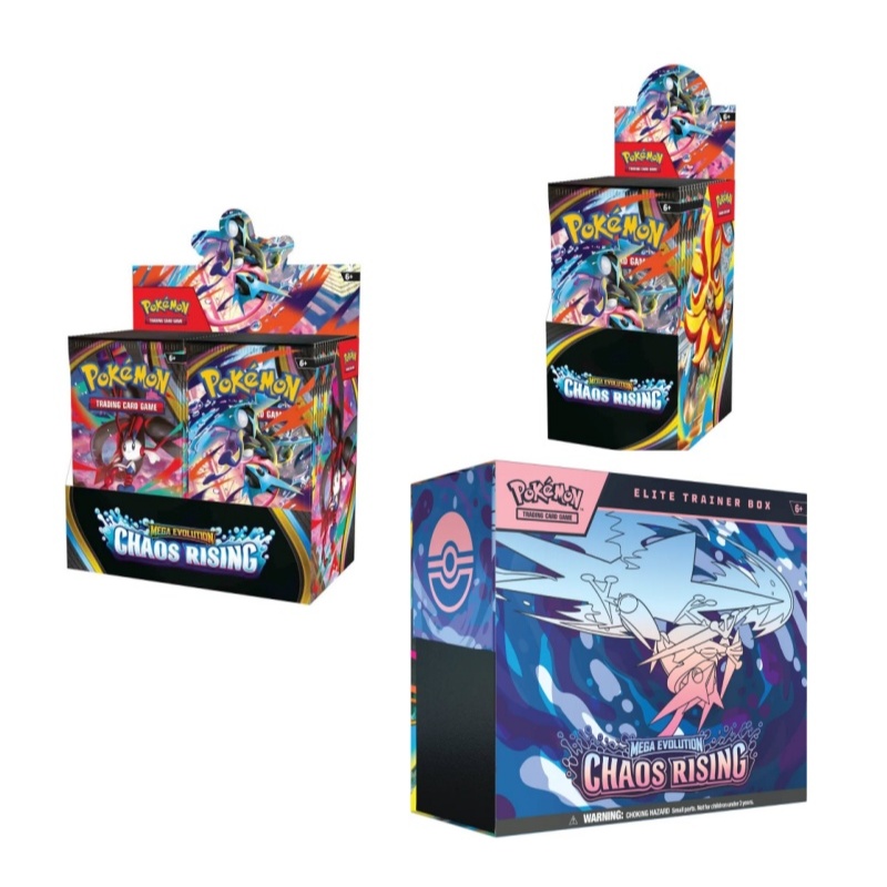 Pokemon TCG ME04 Chaos Rising Full Booster Box / Half Booster Box / Elite Trainer Box ETB