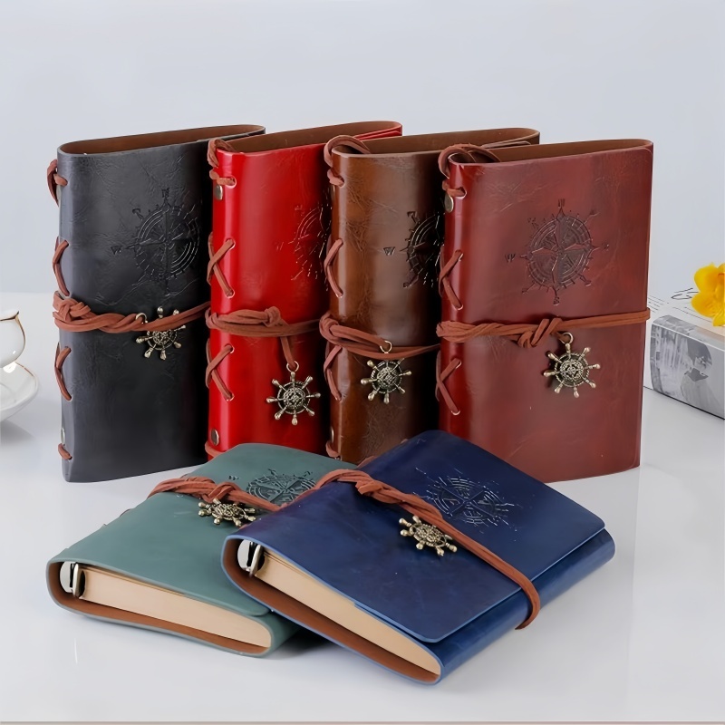 A5 A7 Retro Vintage Notebook Leather Cover Journal Memo Diary Notepad