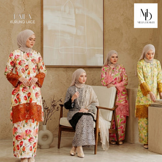 KURUNG MODEN LACE LAILA BY MELIA DESIGN  COTTON MANGO PREMIUM MUSLIMAH SULAM MURAH ELEGENT MODERN