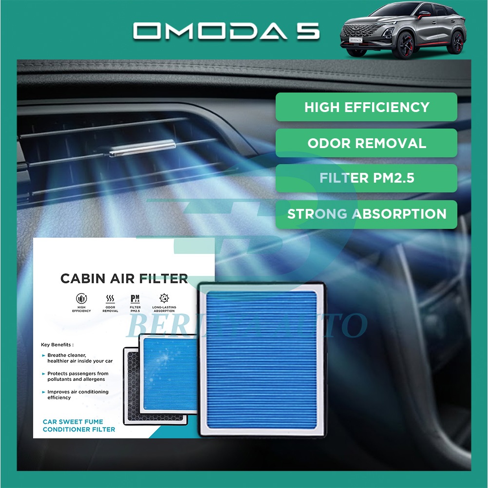 Chery Omoda 5 2022-2027 Cabin Aircond Filter เครื่องปรับอากาศอัตโนมัติ Fresh Air Filter ReplacementB