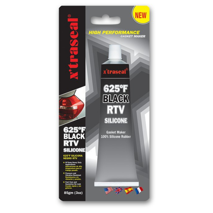 XTRASEAL - BLACK RTV SILICONE 625F (85GM)