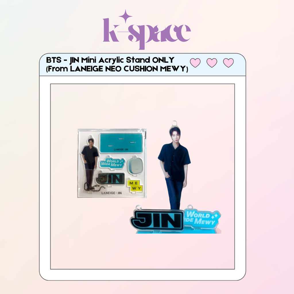 BTS JIN Mini Acrylic Stand เท่านั้น (จาก LANEIGE NEO CUSHION MEWY)