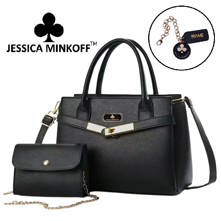 JM5081 (JESSICA MINKOFF) Exclusive HandBag Women Tote Bag With Small Beg tangan
