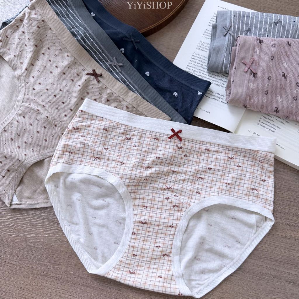 [YiYiSHOP] กางเกงชั้นในสตรีไร้ตะเข็บเมฆนุ่ม 46-62KG ความร้ายแรง软云