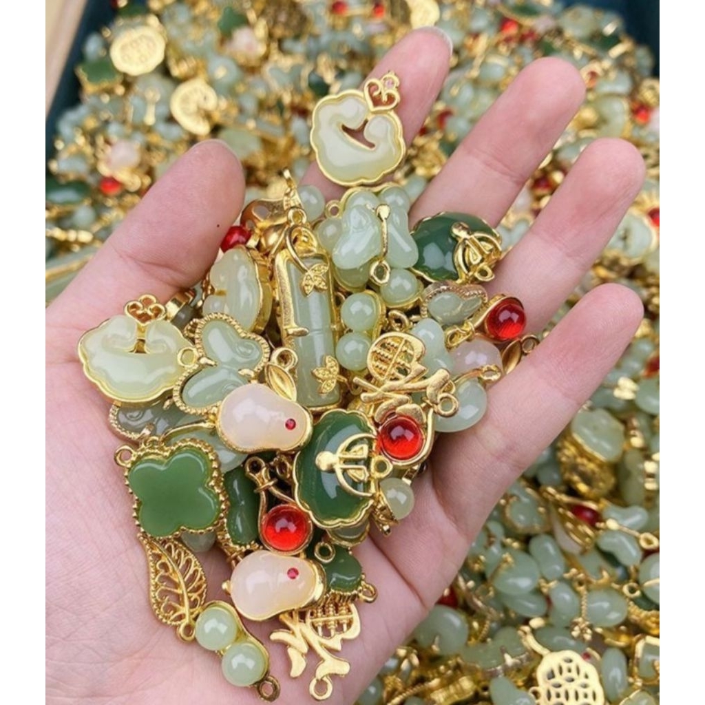 Rm0.90sen utk 1 ชิ้น/ 20 ชิ้น dlm 1 pek/ จี้ ผลไม้ Rantai Loket/ DIY Rantai Gelang/ สร้อยคอ Charm/ C