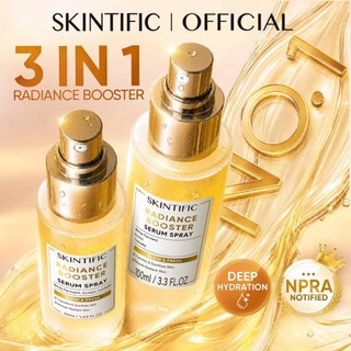 [NO.1]SKINTIFIC Radiance Booster Serum Spray 100ml Essence Skincare Glossy Hydration Radiance Serum Muka Centella Repair