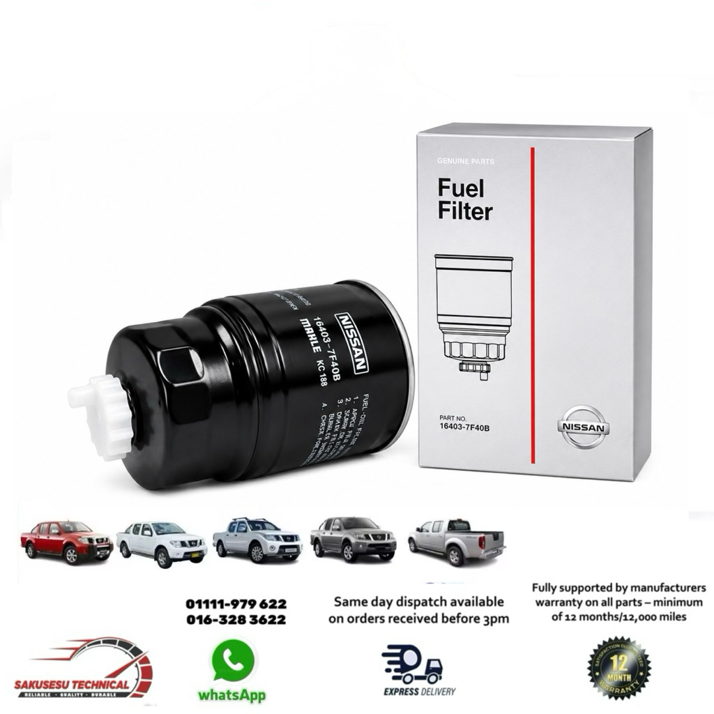 16403-7F401 Nissan กรองน้ํามันเชื้อเพลิงสําหรับ Navara D40, Pathfinder R51, Cabstar, Almera Tino 2.2
