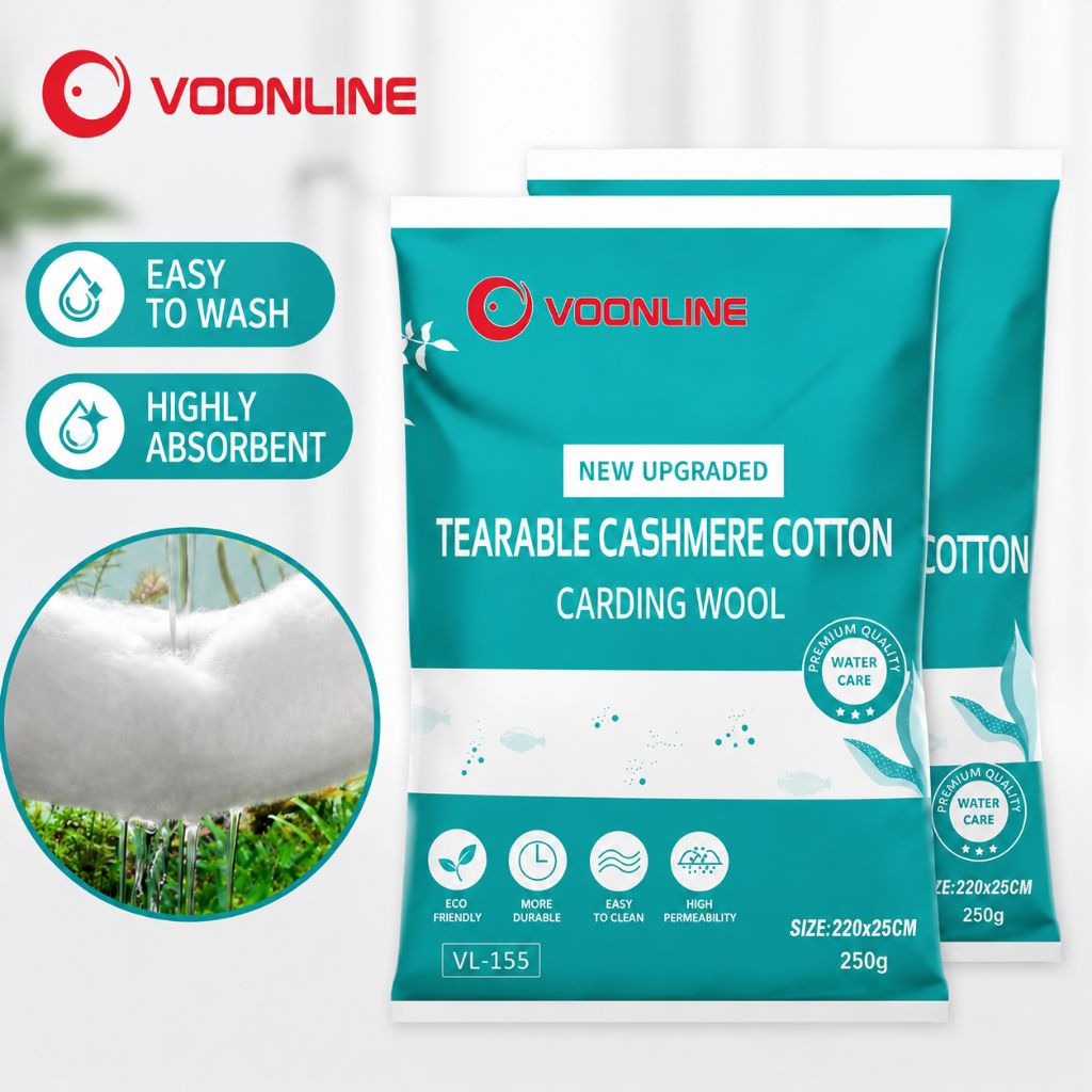 VOONLINE ผ้าฝ้ายกรอง Aquarium ผ้าฝ้ายขนสัตว์ปลาน้ําจืด Marine ระบบกรอง
