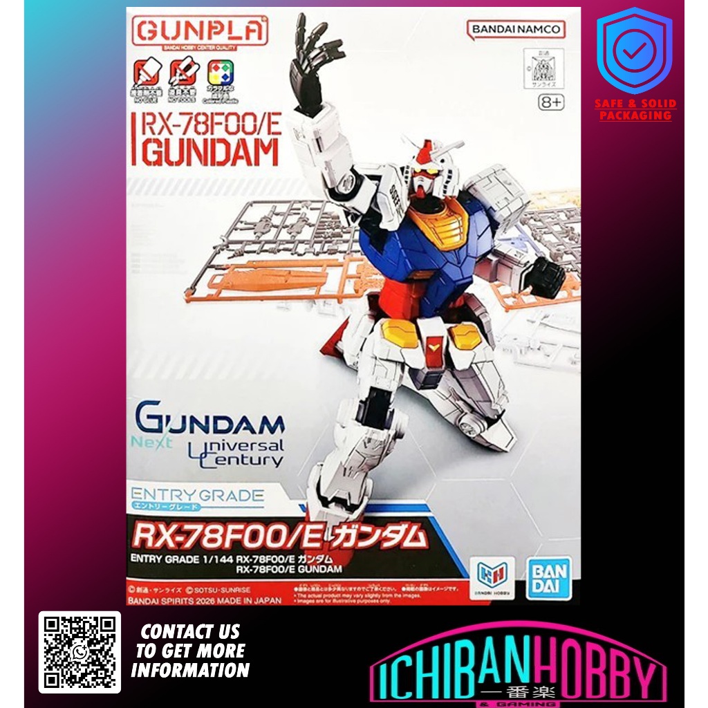 BANDAI EG 1/144 RX-78F00/E GUNDAM