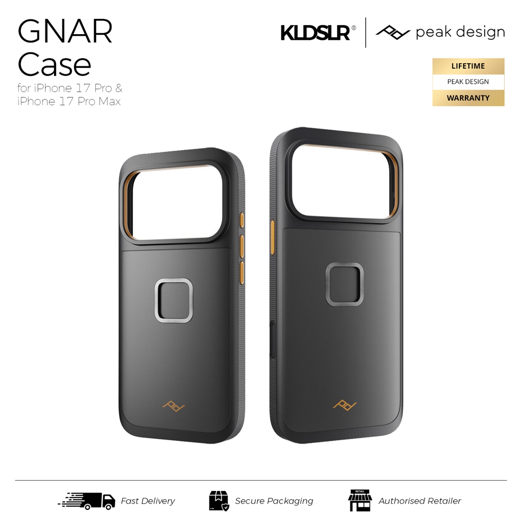 เคส GNAR มือถือ Peak Design สําหรับ iP 17 Pro & 17 Pro Max รับประกันตลอดอายุการใช้งาน