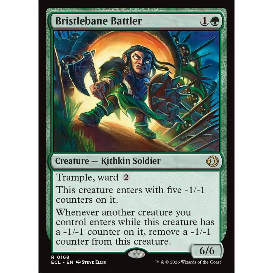 MTG: (CL) R 168 - Bristlebane Battler การ์ดเดี่ยว Lorwyn Eclipsed