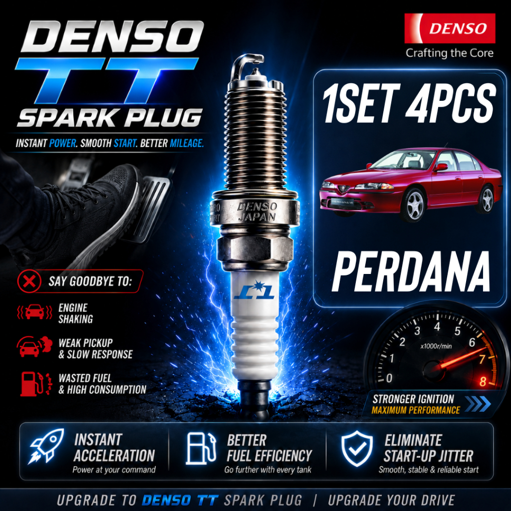 DENSO TT หัวเทียนนิกเกิล Perdana 2.0 L4 เครื่องยนต์ k20tt 1 ชุด 4 ชิ้น