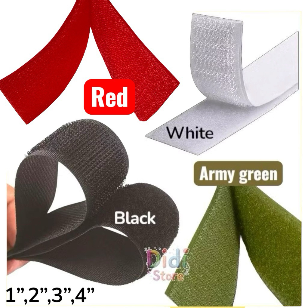[ เมตร ] pita Velcro/ เทปตีนตุ๊กแก/ เทปแคลอัณฑะ / zap on / ตะขอห่วง/ เมจิกเทป 1,2,3 4 ตัว, เทปตีนตุ๊