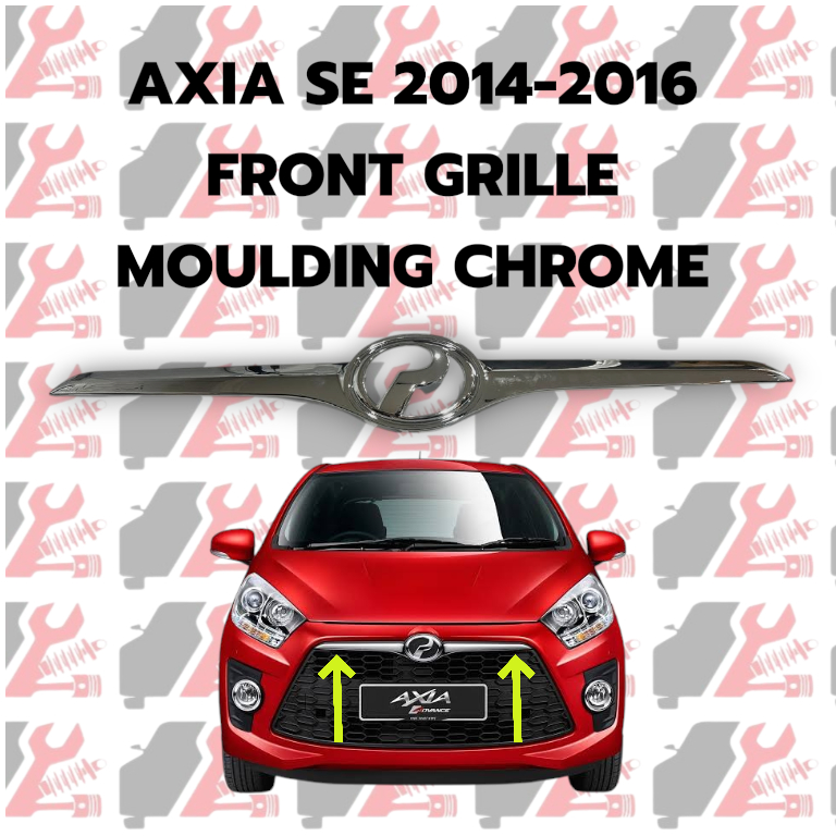 PERODUA AXIA SE 2014 2015 2016 FRONT GRILLE MOULDING CHROME/GRILLE DEPAN CHROME AXIA SE 2014 2015 20