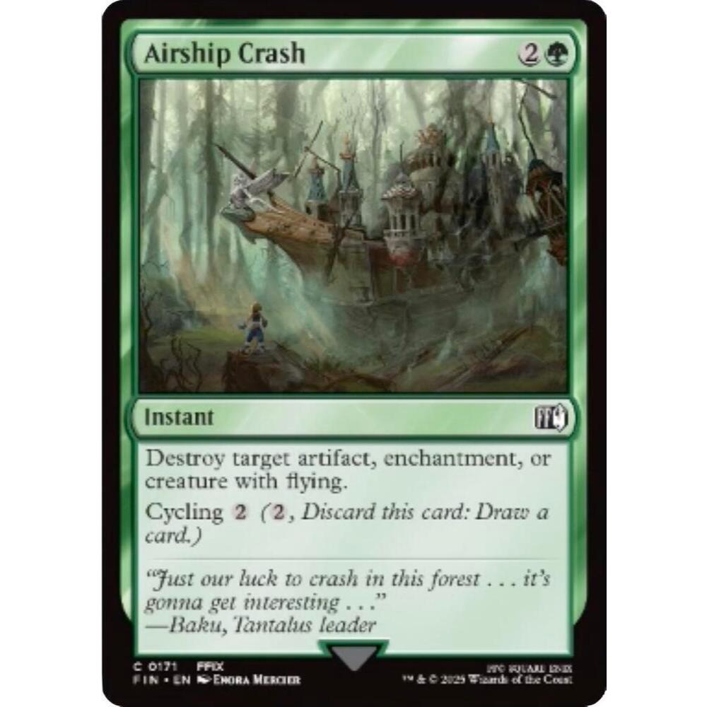 MTG: (FIN) C 171 - Airship Crash Single Card Final Fantasy
