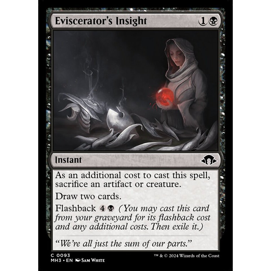 MTG: (MH3) C 993 - การ์ดเดี่ยว Insight ของ Eviscerator Modern Horizons 3