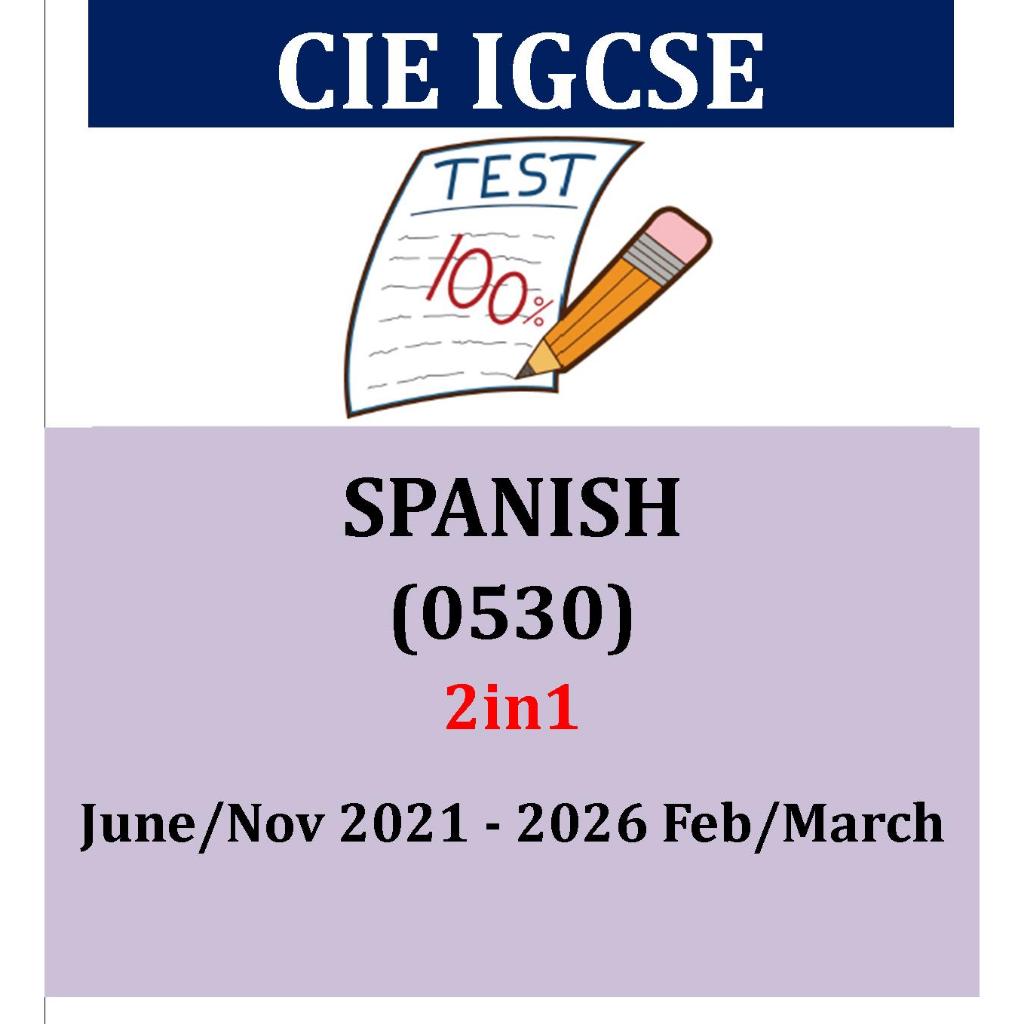 IGCSE SPANISH PAST EXAM PAPERS 1,2,4 (2IN1 VERSION)