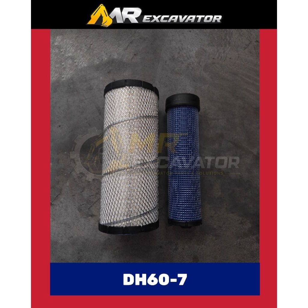 Doosan DH60 DH60-7 DX60 DX60-7 DH80 ไฮดรอลิก Excavator Air Filter ชุด Penapis Angin 神 Excavation