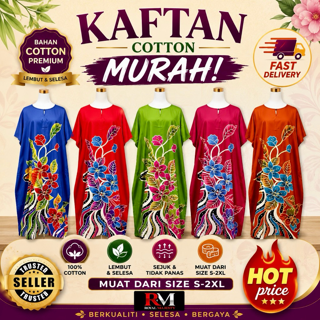 KAFTAN COTTON ผ้าเช็ดตัวสตรี PYJAMAS