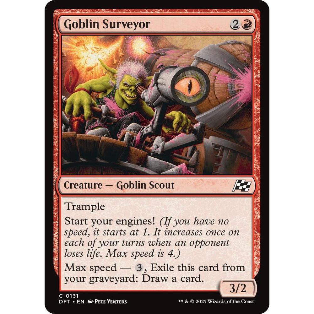 MTG: (DFT) C 131 - Goblin Surveyor การ์ดเดี่ยว Aetherdrift