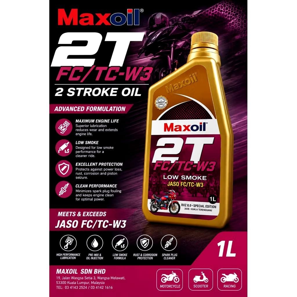 MAXOIL 2T OIL FC TC-W3 2 STROKE OIL
