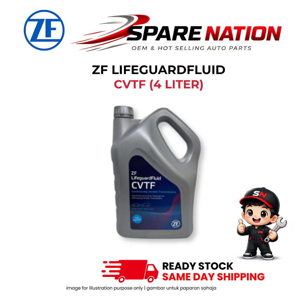 ZF LIFEGUARDFLUID CVTF 4L FULLY SYNTHETIC CVT TRANSMISSION FLUID