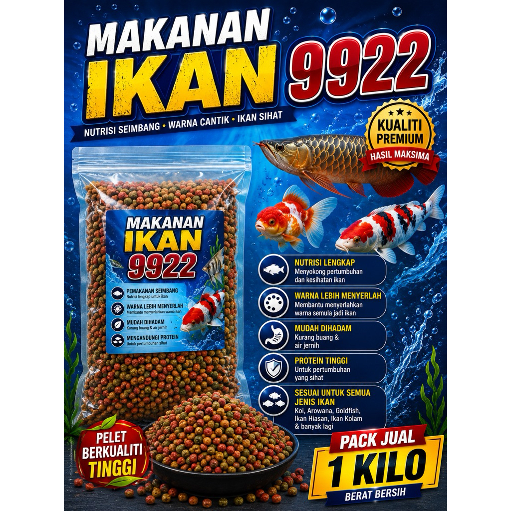 อาหารปลารําสําหรับ Keli, Talapia, 8811.8822,9922 PHL (5Kg)