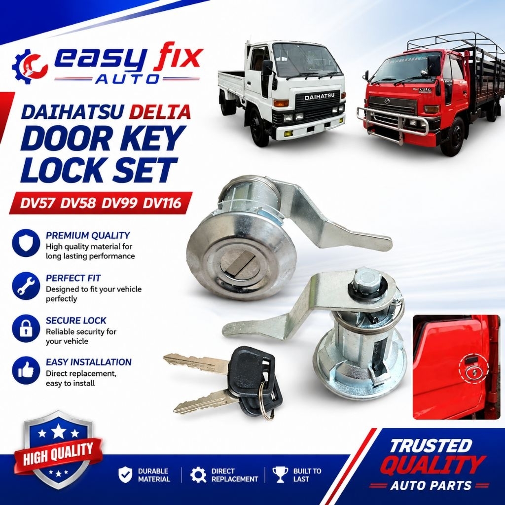 Daihatsu delta dv57 dv57a dv58 dv99 dv116 ชุดล็อคประตูกุญแจประตู