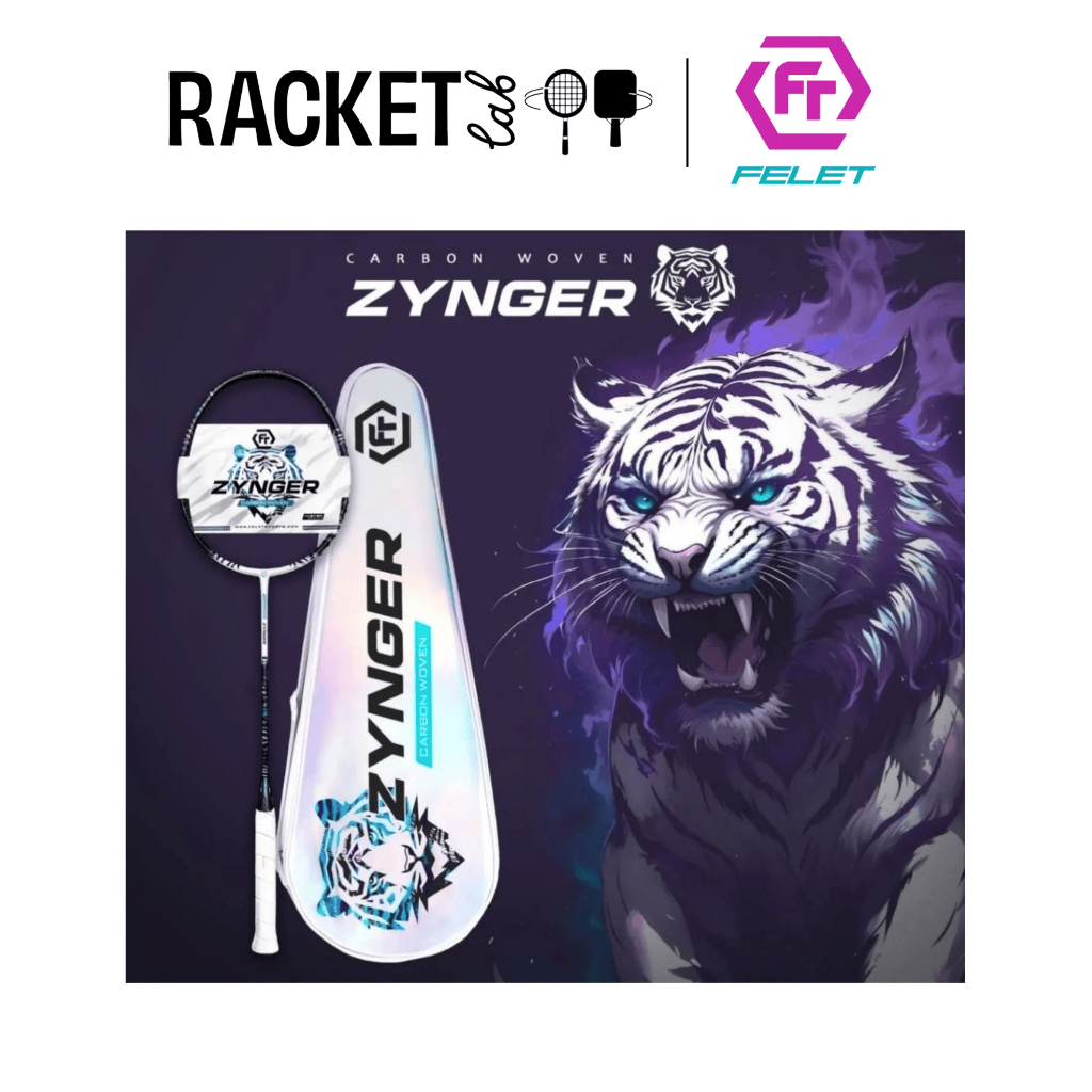 (ฟรีปกแข็ง) ไม้แบดมินตัน Felet Carbonทอ Zynger