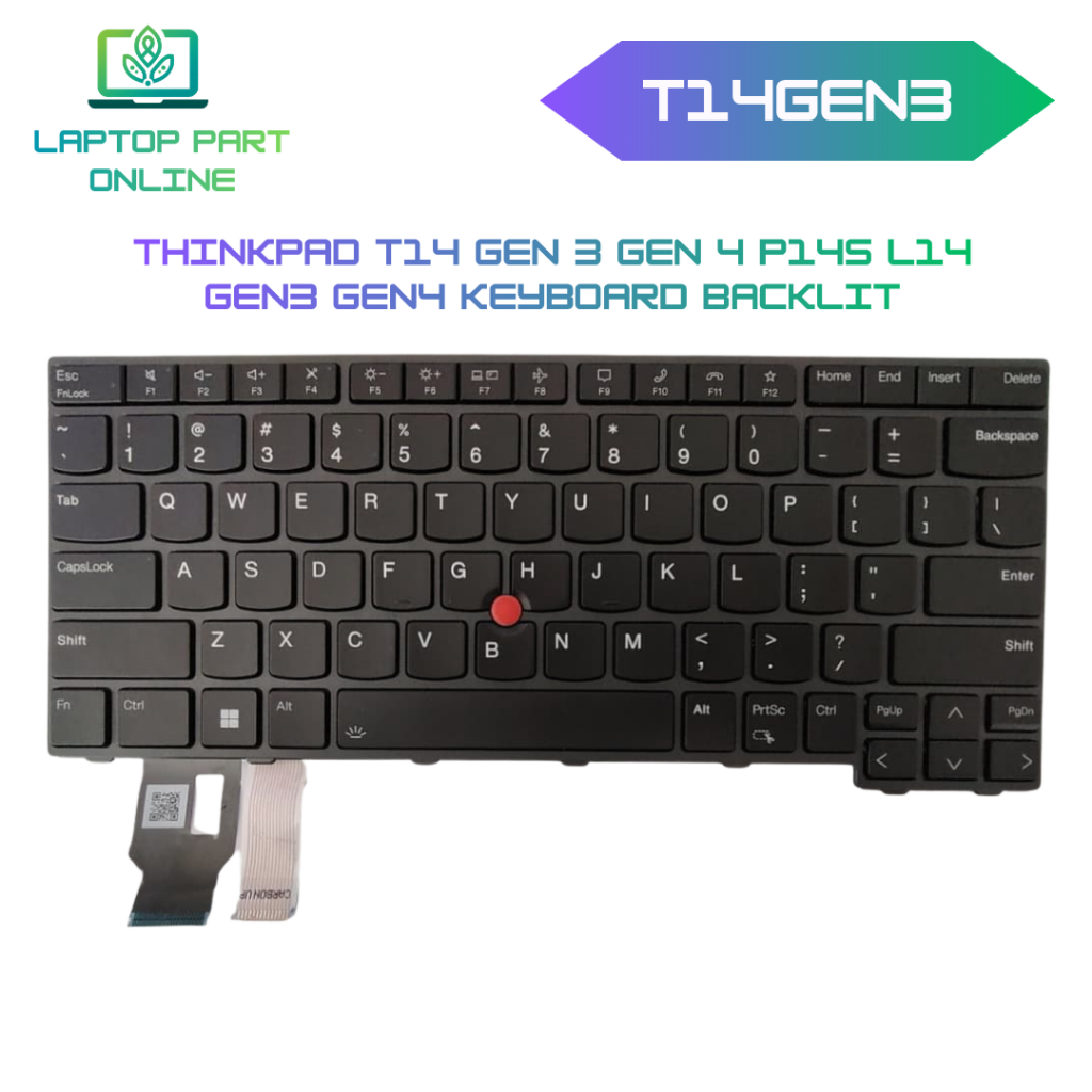 THINKPAD T14 GEN 3 GEN 4 P14S L14 GEN3 GEN4 คีย์บอร์ด BACKLIT