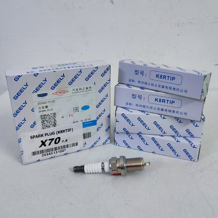 GEELY Spark Plug 2036513100 / K8RTIP PROTON X70 1.8 1 ชุด = 4 ชิ้น