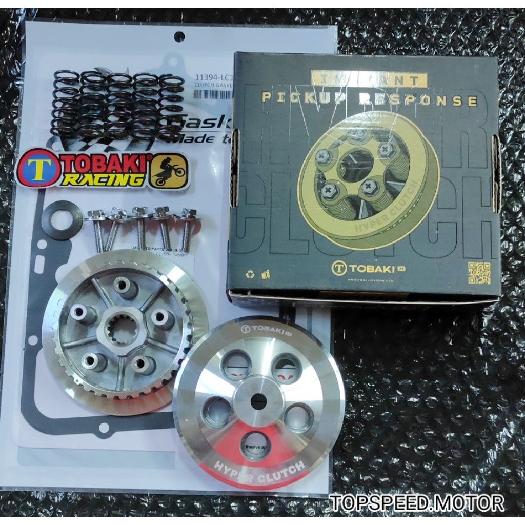 LC135-4S V1-V8 TOBAKI RACING COMBO 5 SPRING HYPER CLUTCH + ชุดจานคลัทช์