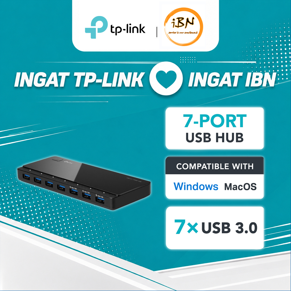 TP-Link USB 3.0 7-Port Portable Plug and Play Hub UH700
