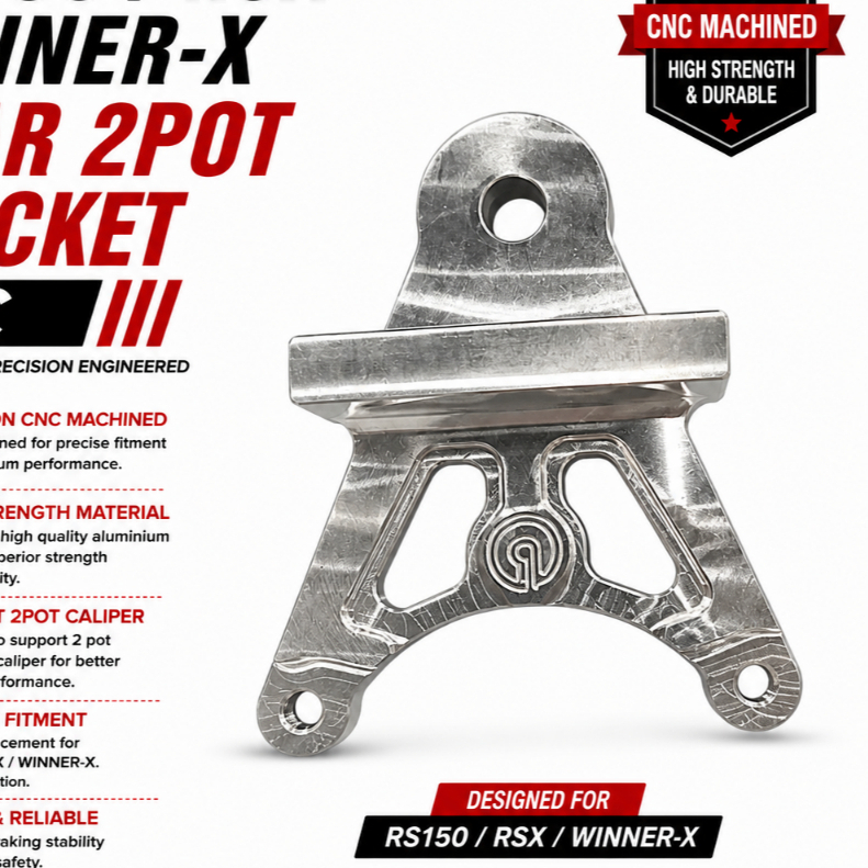 Honda RS150 V1 V2 RSX Winner-X ด้านหลังเบรค Caliper Bracket P34 2 หม้อ Braket Belakang 2Piston R55