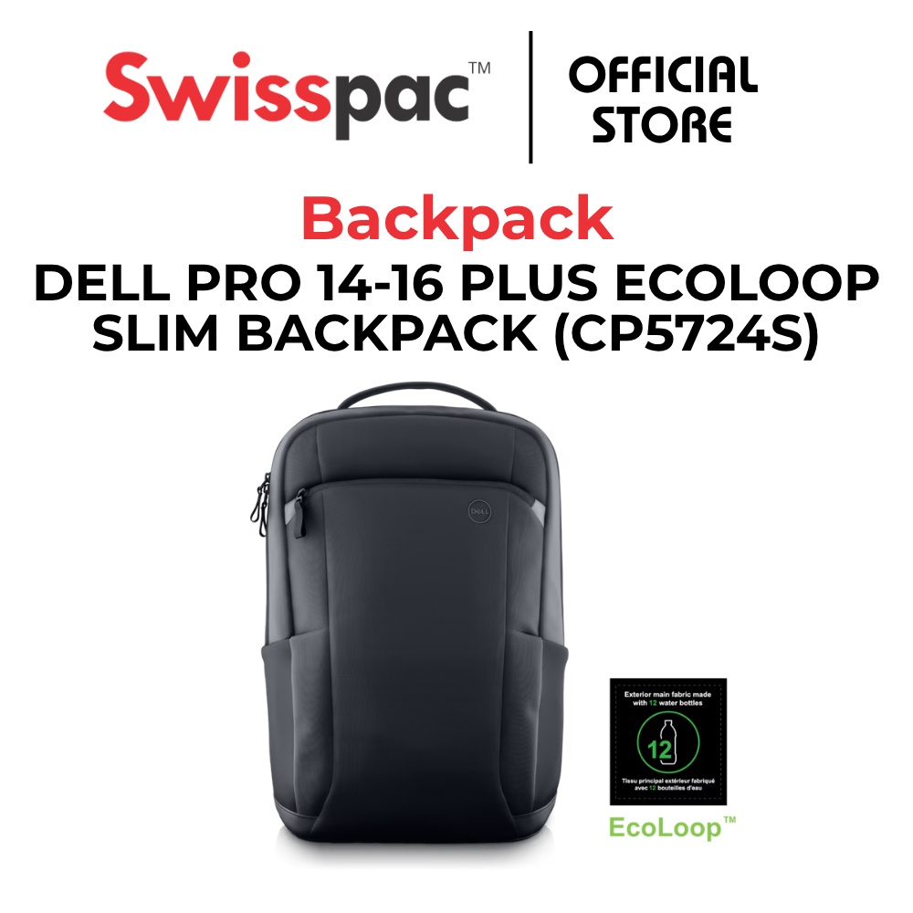 DELL PRO 14-16 PLUS ECOLOOP SLIM BACKPACK (CP5724S)