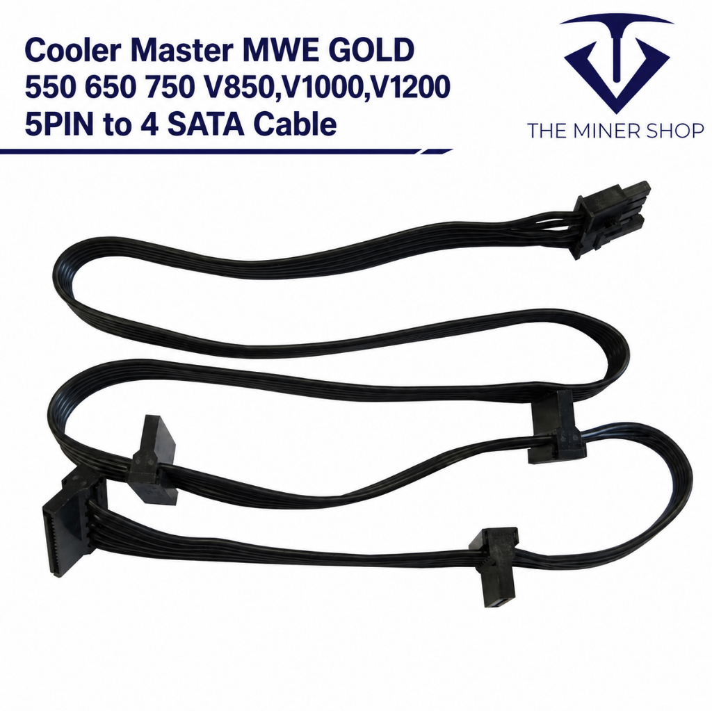 สําหรับ Cooler Master MWE GOLD 550 650 750 V850,V1000,V1200 5PIN ถึง 4 สาย SATA 75 ซม.