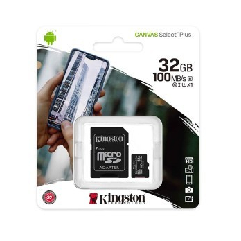 การ์ดหน่วยความจํา microSD ของ Kingston Canvas Select Plus 32GB